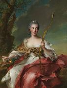 Jean Marc Nattier Madame de Maison-Rouge as Diana oil on canvas